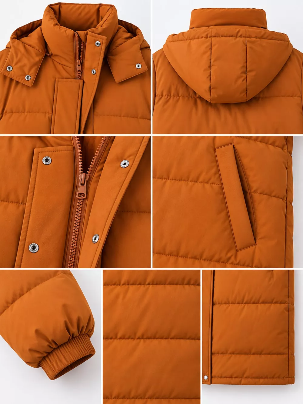 Plus Size Oversized Hooded Longline Puffer Coat, image 31