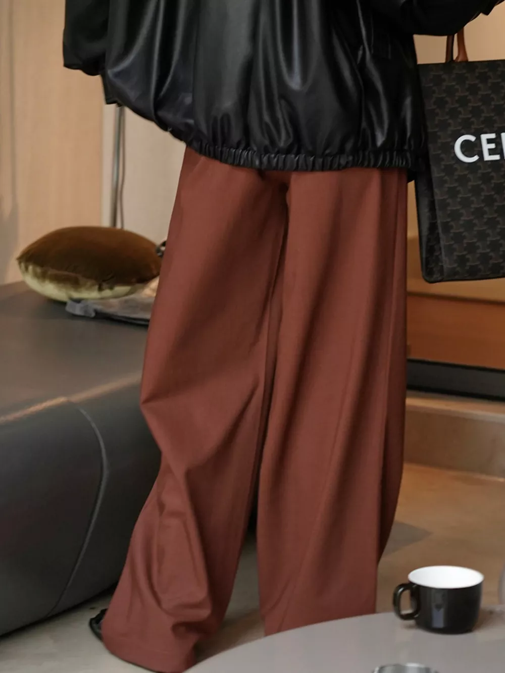 High-Waisted Wide-Leg Pants, image 3