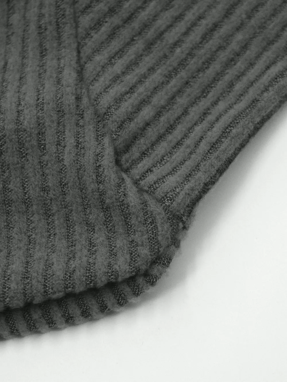 Asymmetrical One-Shoulder Ribbed Knit Top, image 9