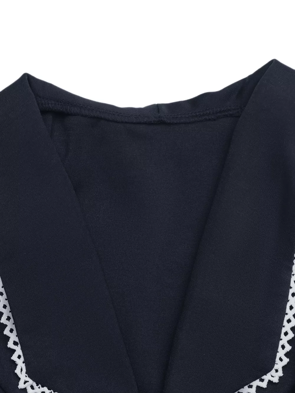 Lace Trim Tie-Front Vest, image 9