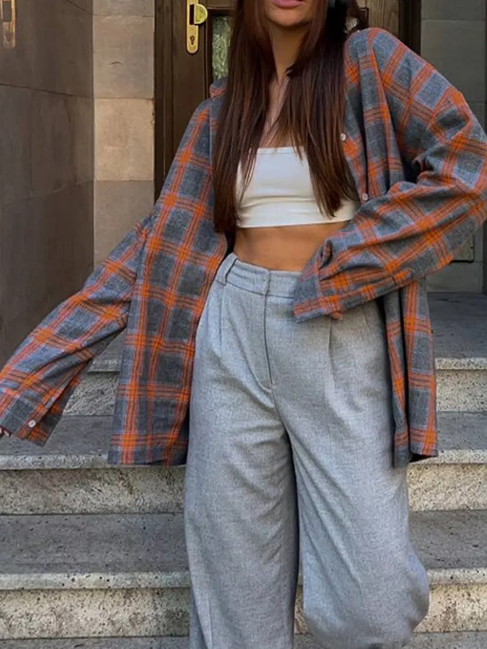 Plaid Button Up Shirt, image 16