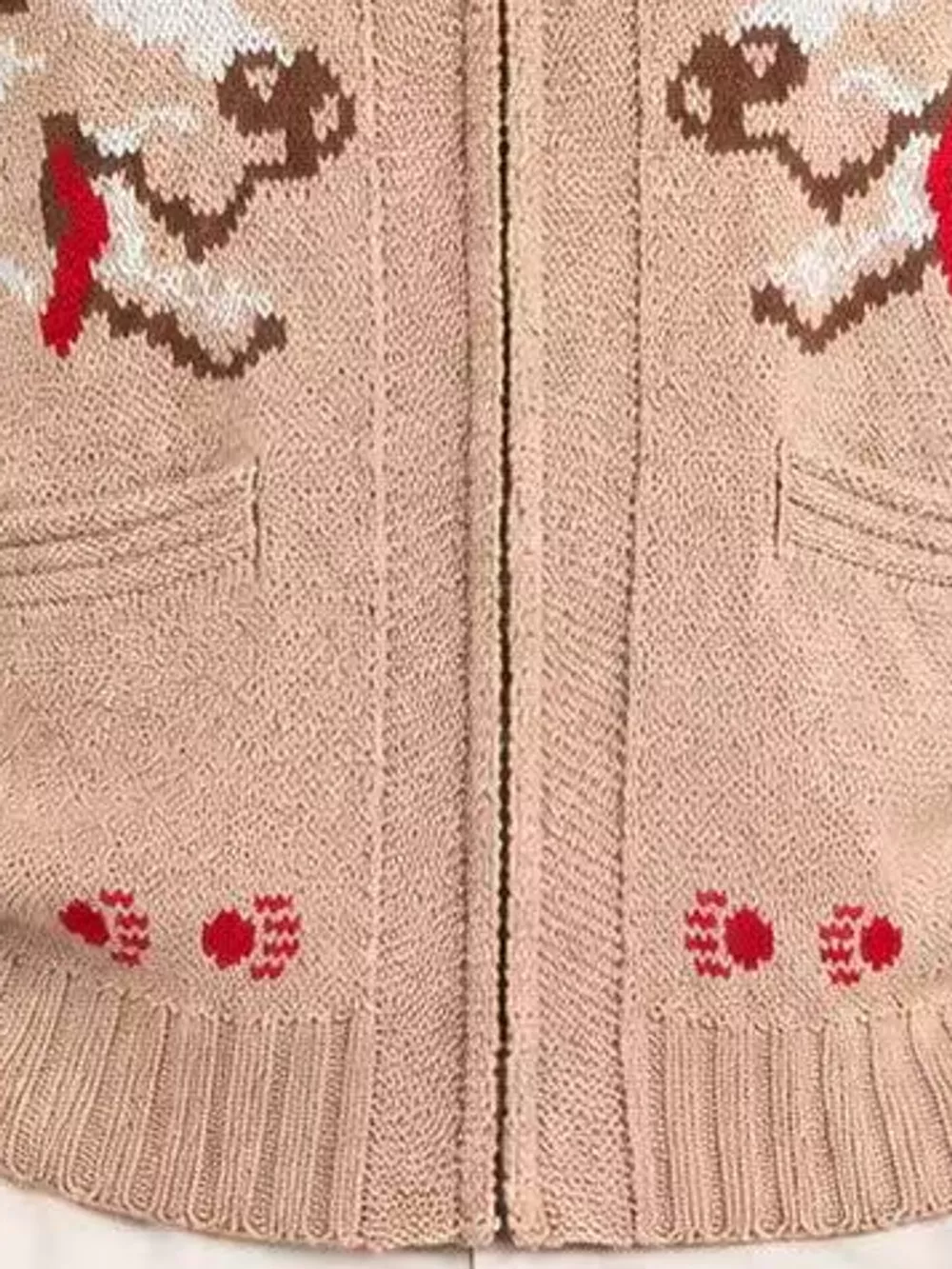 Men's Full Size Animal Chunky Knit Zip-Up Cardigan Plus Size, image 34