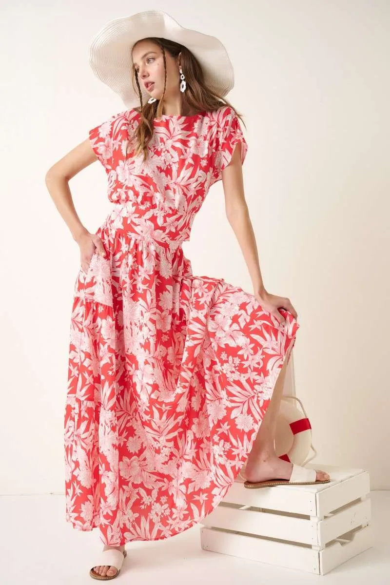 Tropical Print Top and Skirt Set, image 7