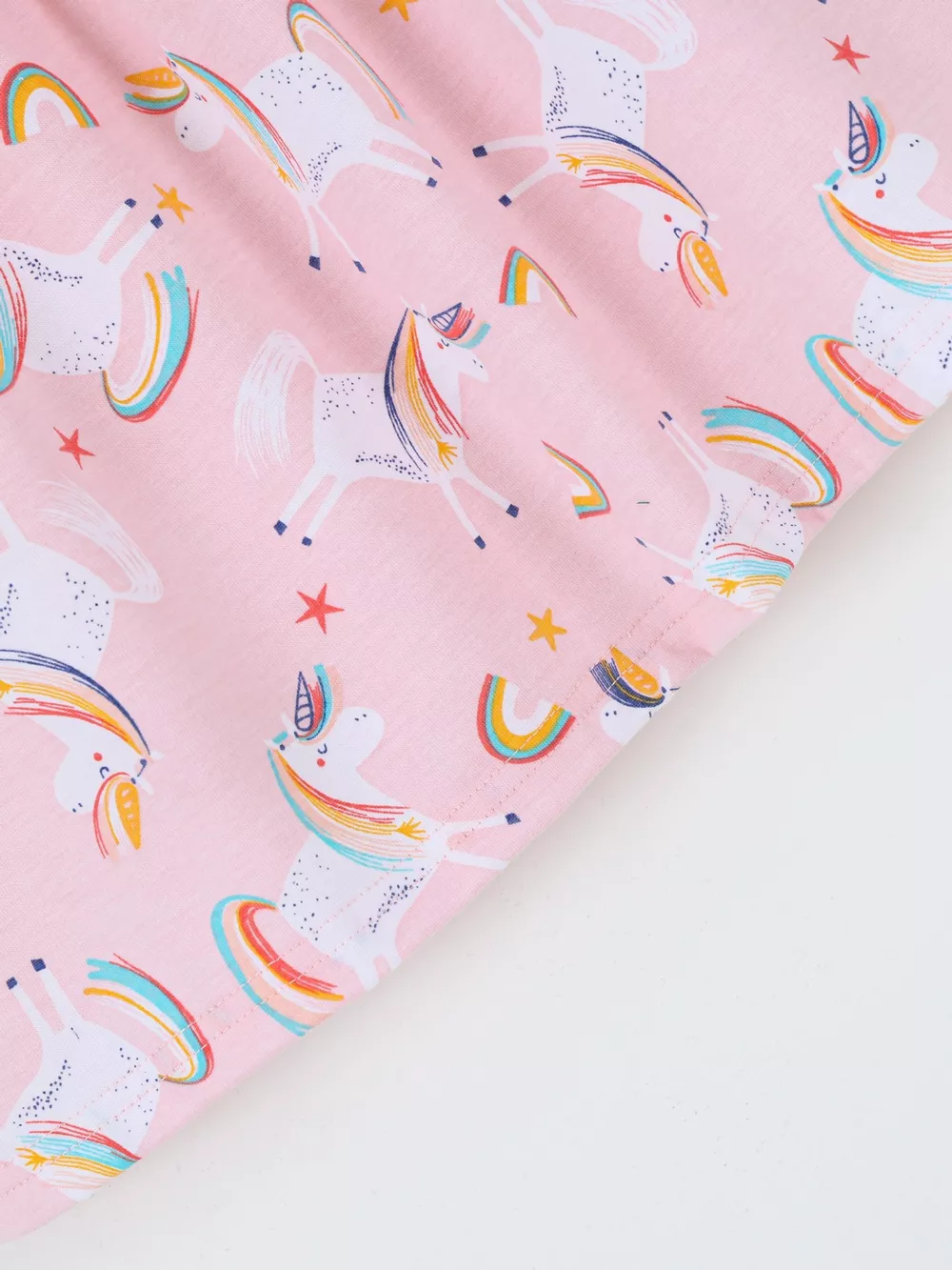 Children's Unicorn Print Ruffle Sleeve Casual Dress, image 5