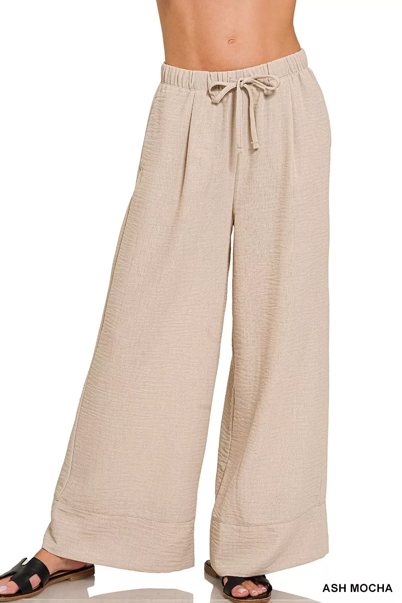 Woven Airflow Drawstring Pants