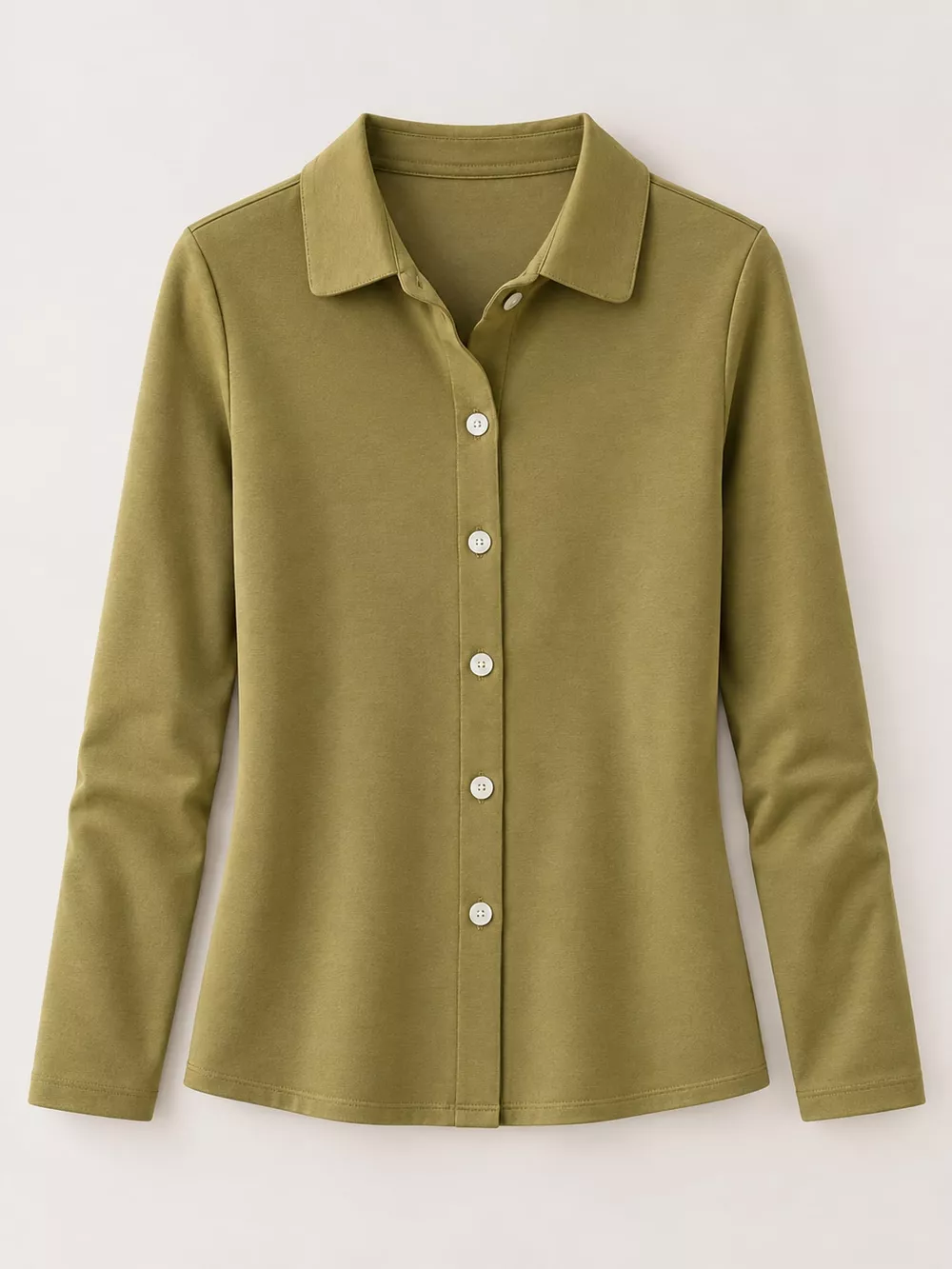 Full Size Button-Down Long Sleeve Shirt Plus Size, image 26