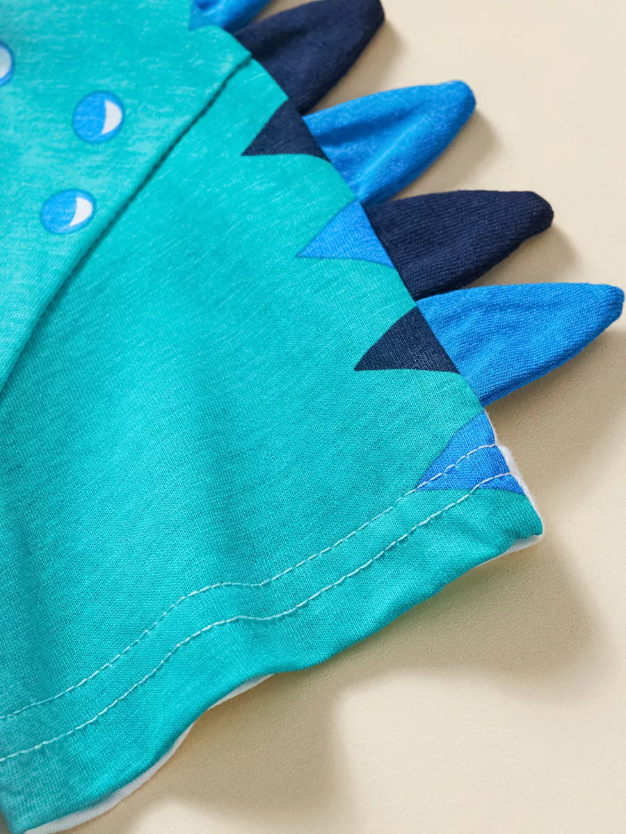 Children's Dinosaur Graphic T-shirt and Shorts Set, image 4