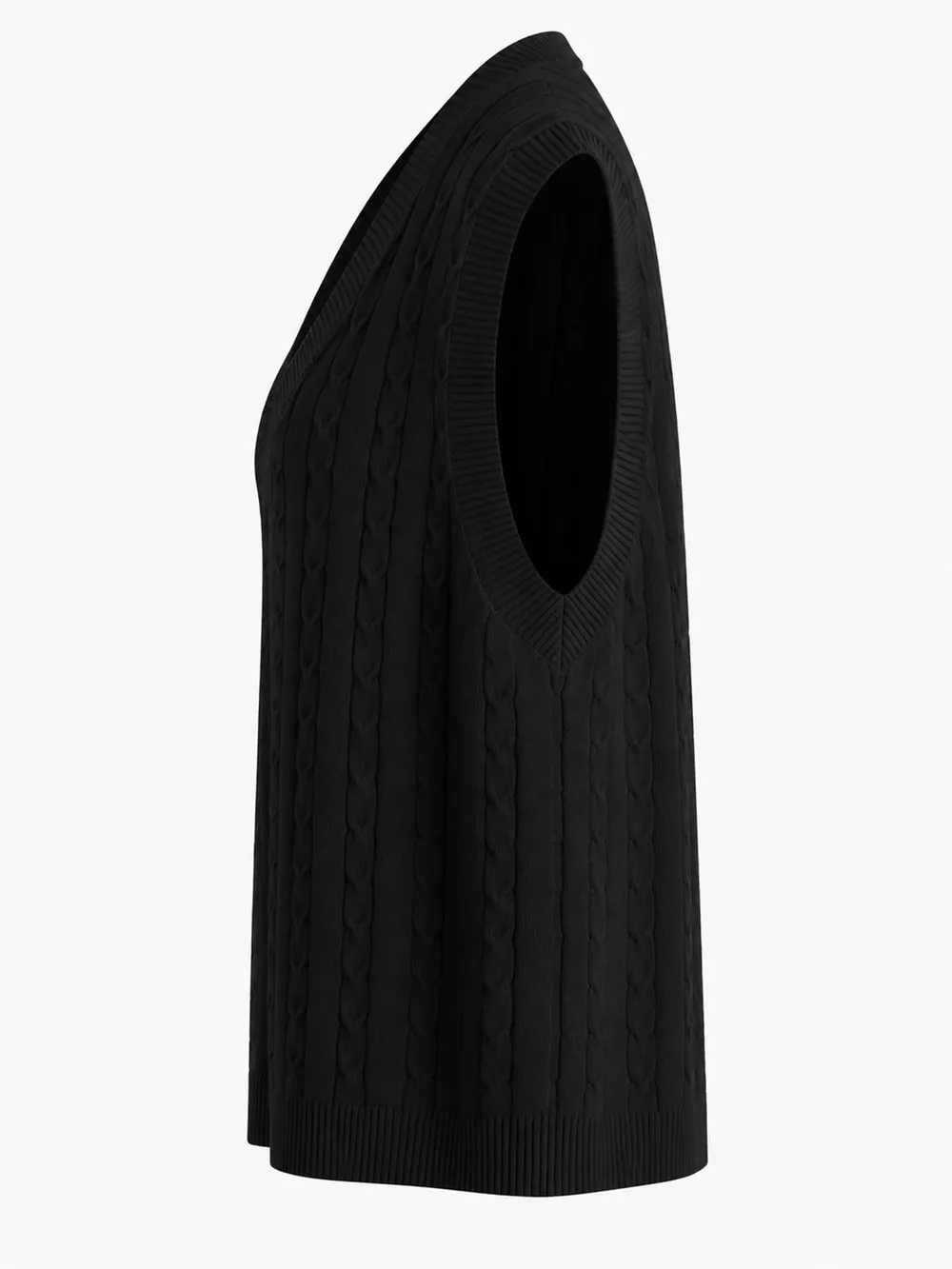 Plus Size Cable Knit Sweater Vest, image 21