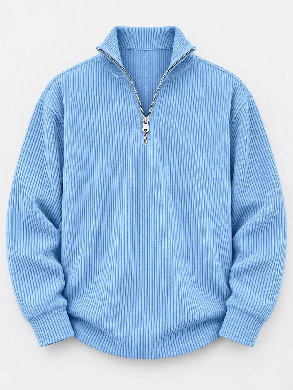 Men's Full Size Quarter-Zip Long Sleeve Sweatshirt Plus Size, image 4