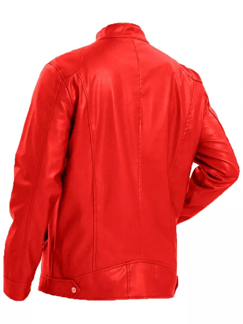 Men's Full Size Faux Leather Zip Up Jacket Plus Size, image 17