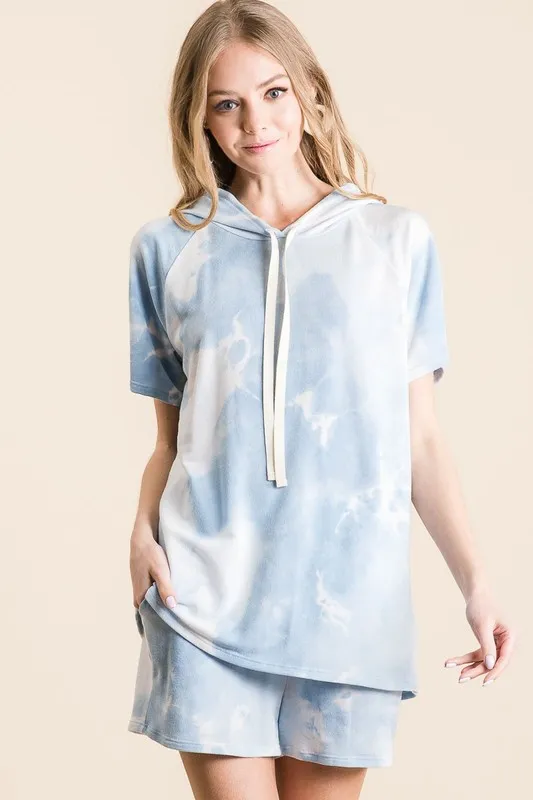 Tie Dye French Terry Hoodie Top and Bottom Set, image 6