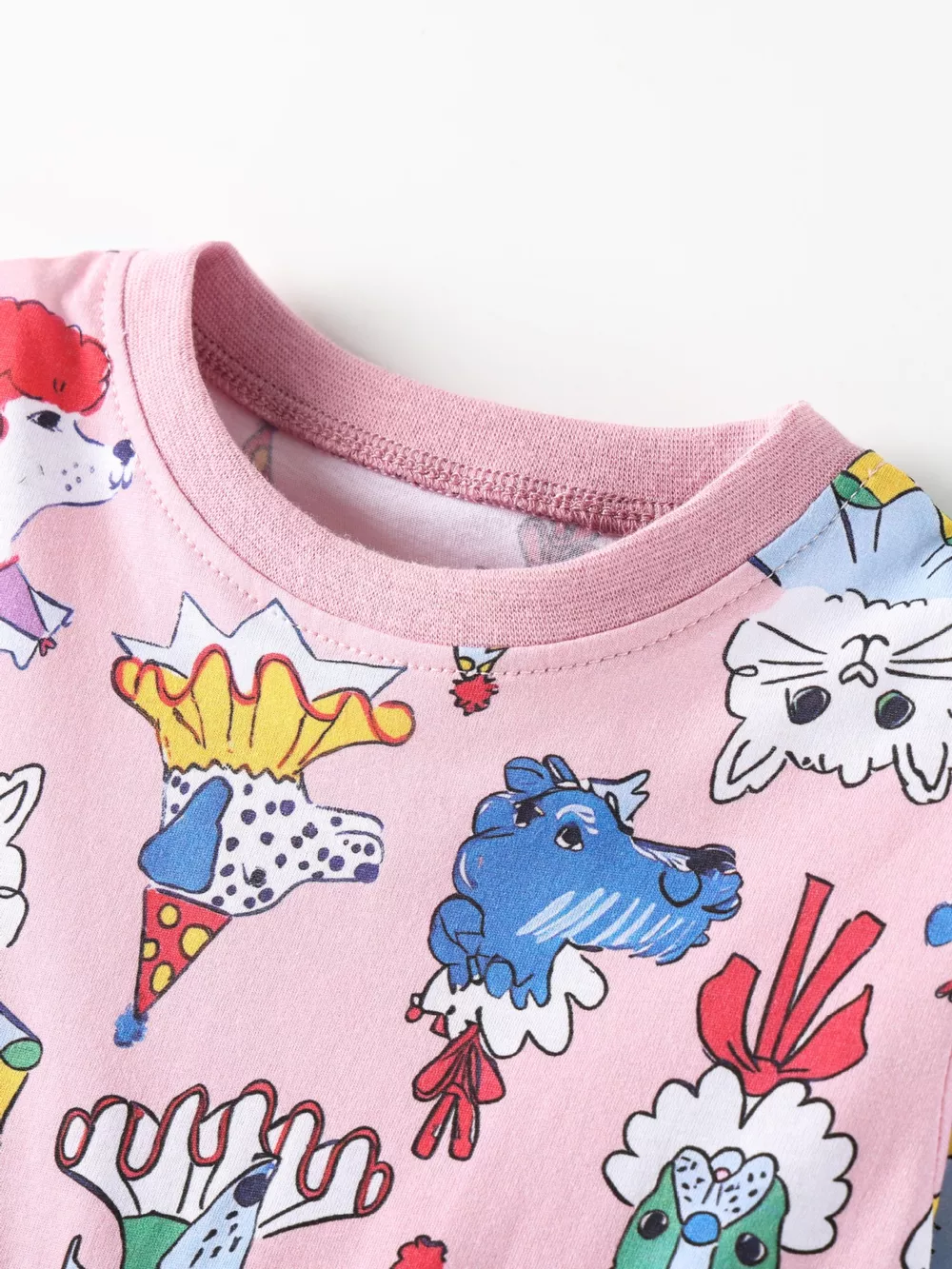 Children's Cartoon Print Short Sleeve Dress, image 3