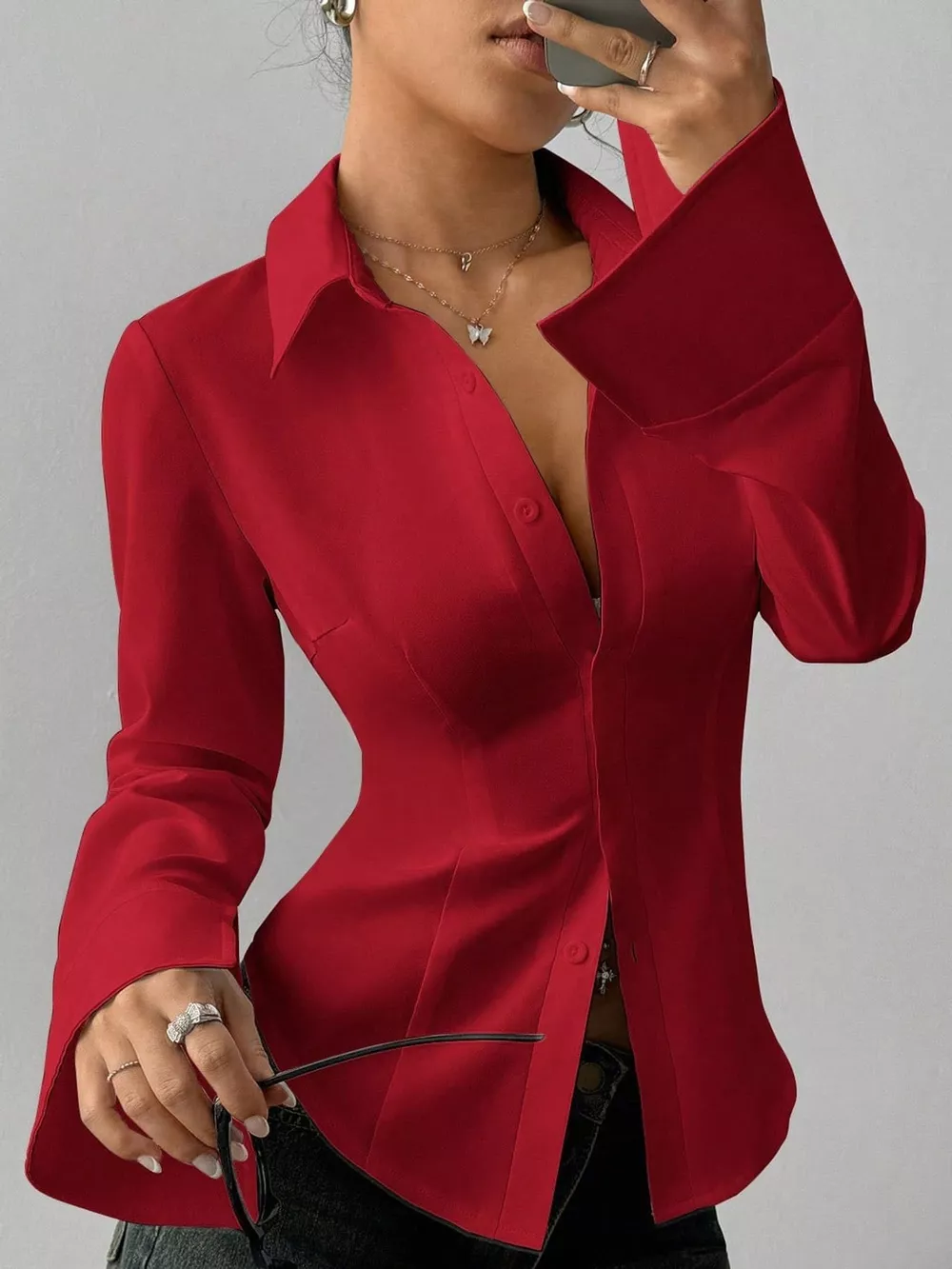 Slim-Fit Button-Down Shirt, image 8