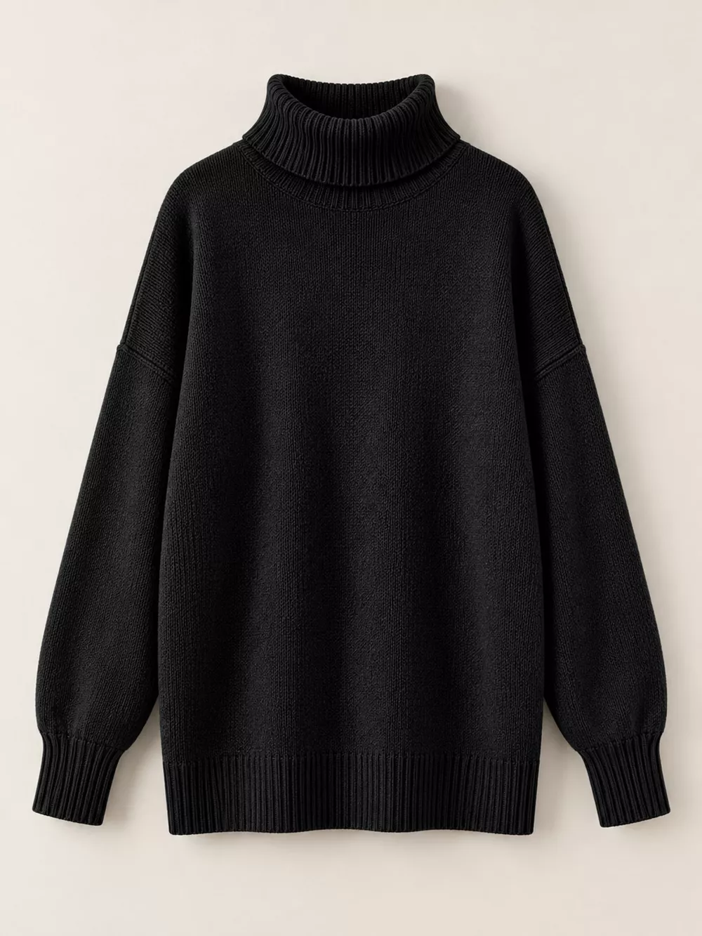 Turtleneck Dropped Shoulder Sweater, image 13