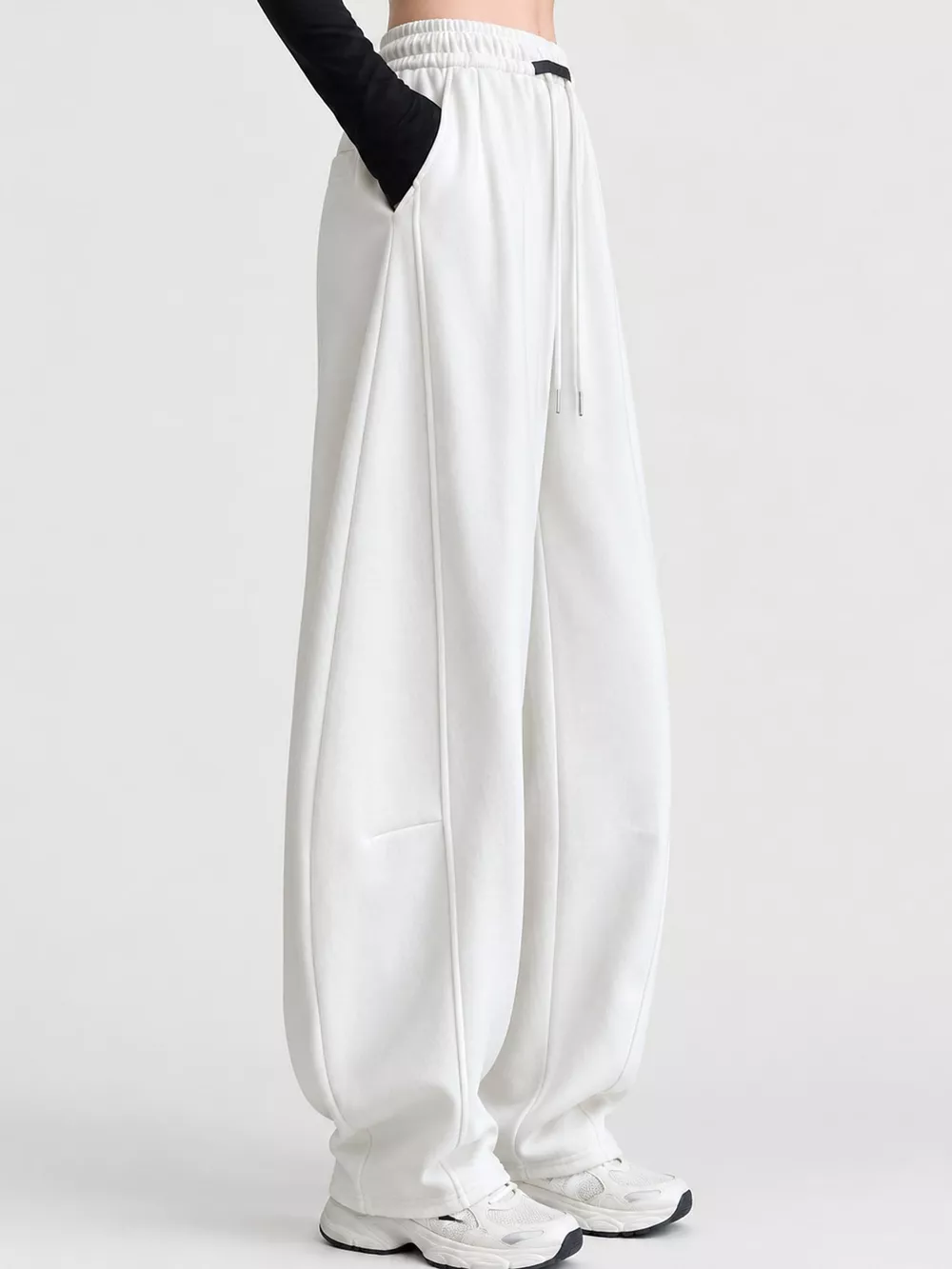 Full Size Drawstring Loose Fit Wide-Leg Sweatpants Plus Size, image 23