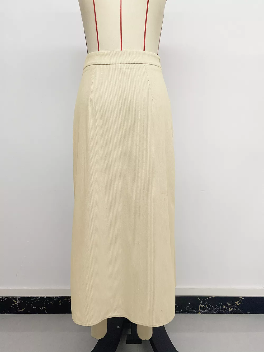 High Waist Pleated Midi Skirt, image 9