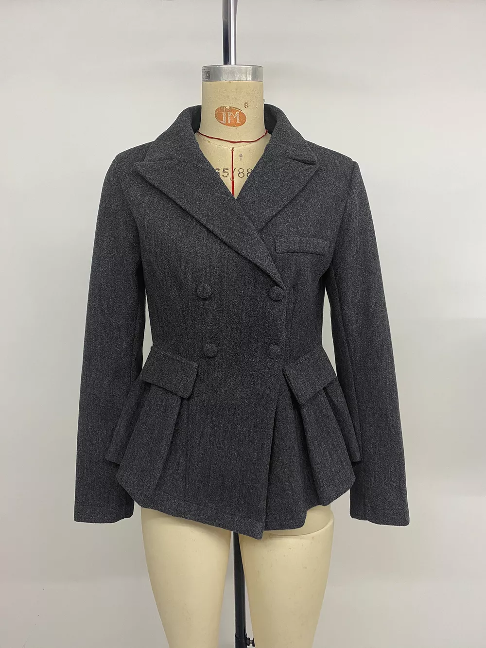Double-Breasted Peplum Blazer, image 7