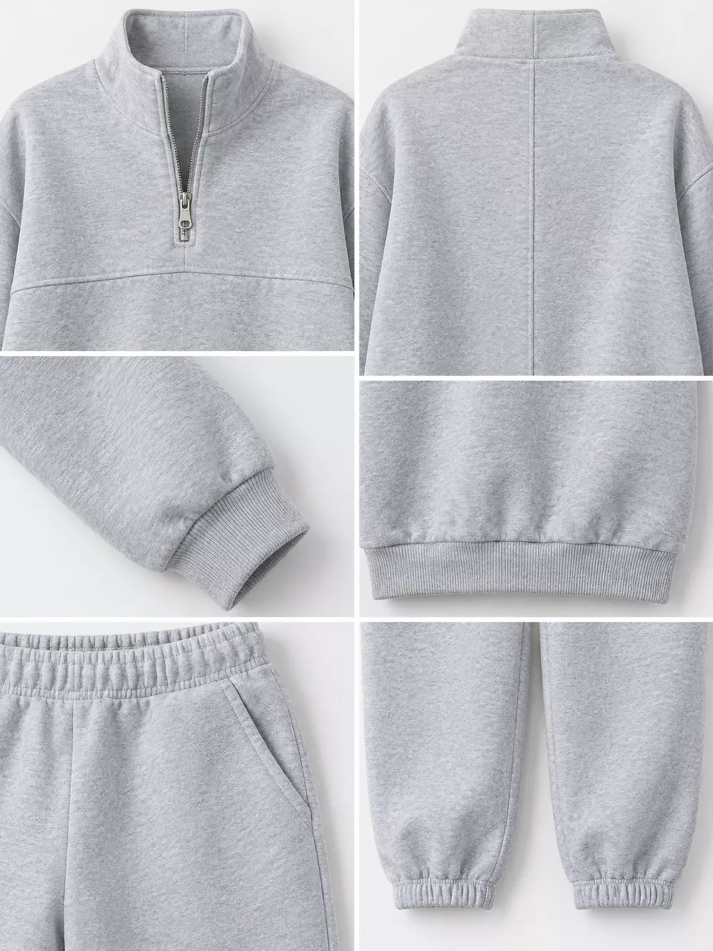 Half-Zip Sweatshirt and Joggers Set, image 8