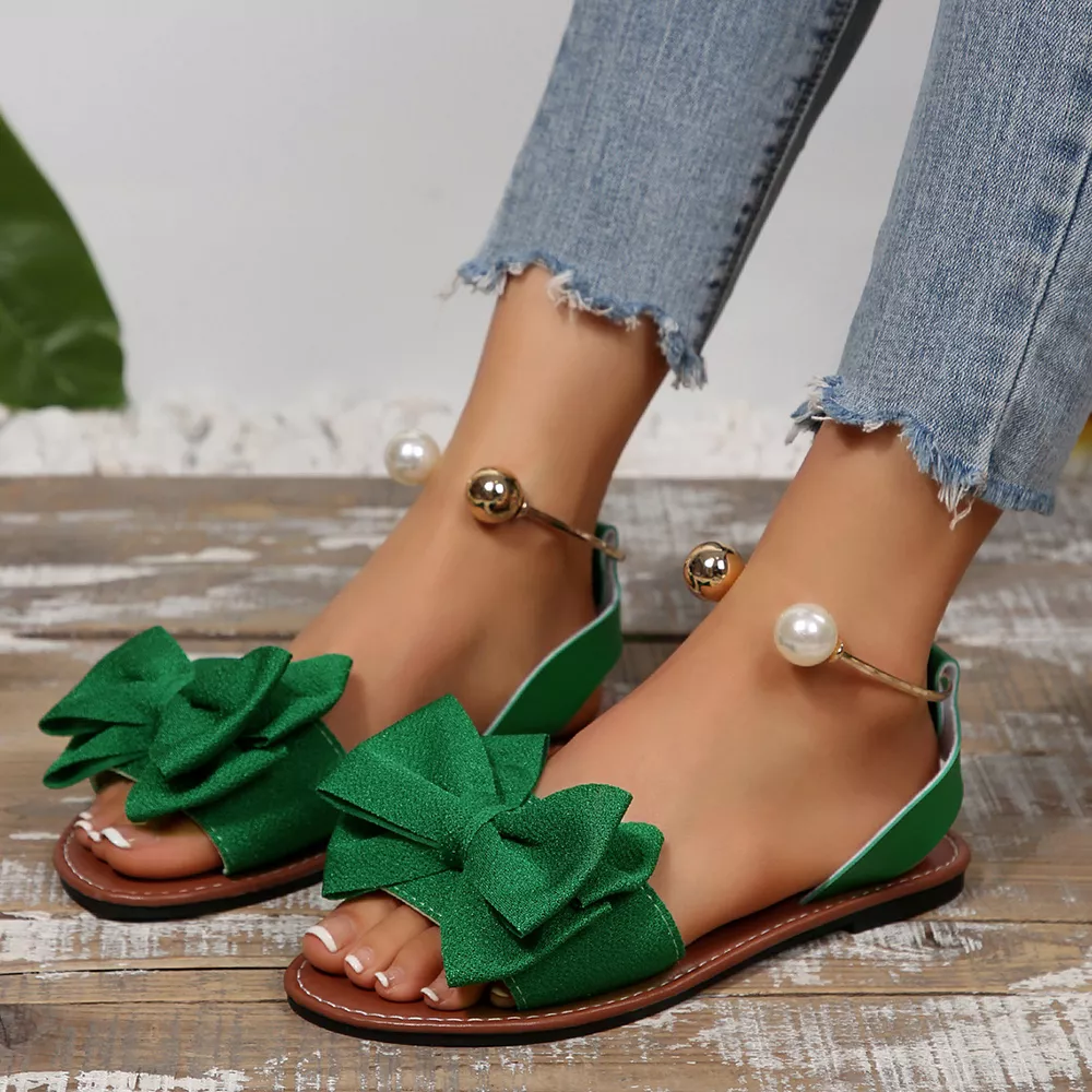 Bow Open Toe Sandals, image 7