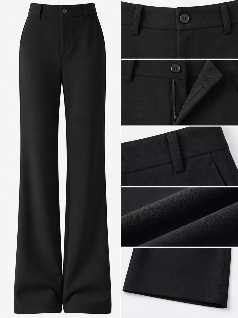 Full Size High-Waisted Slim-Fit Straight-Leg Pants Plus Size, image 14