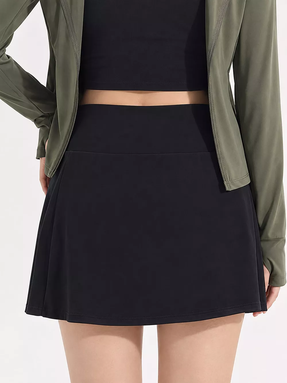 High-Waisted Pleated Active Skirt, image 6