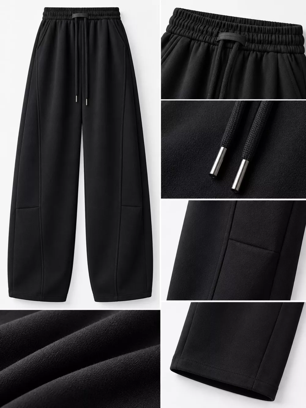 Full Size Drawstring Loose Fit Wide-Leg Sweatpants Plus Size, image 15