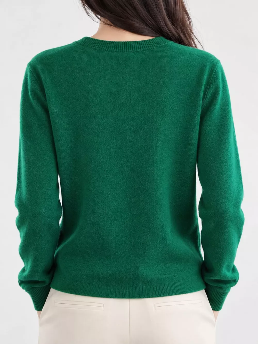 Crew-Neck Button-Down Cardigan, image 69