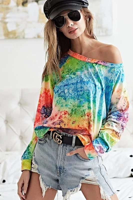 Tie Dye Soft Knit Jersey T-Shirt, image 19