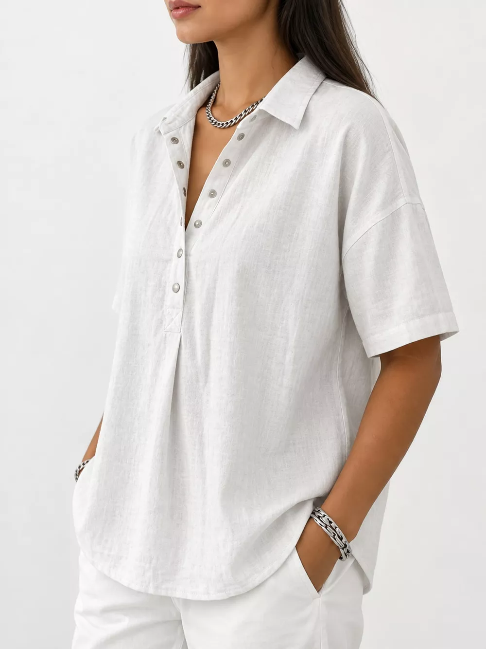 Snap Down Short Sleeve Shirt, image 26