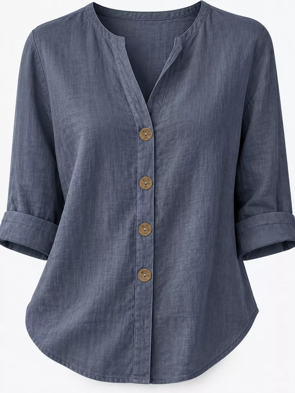 Notched Button Down Shirt, image 52