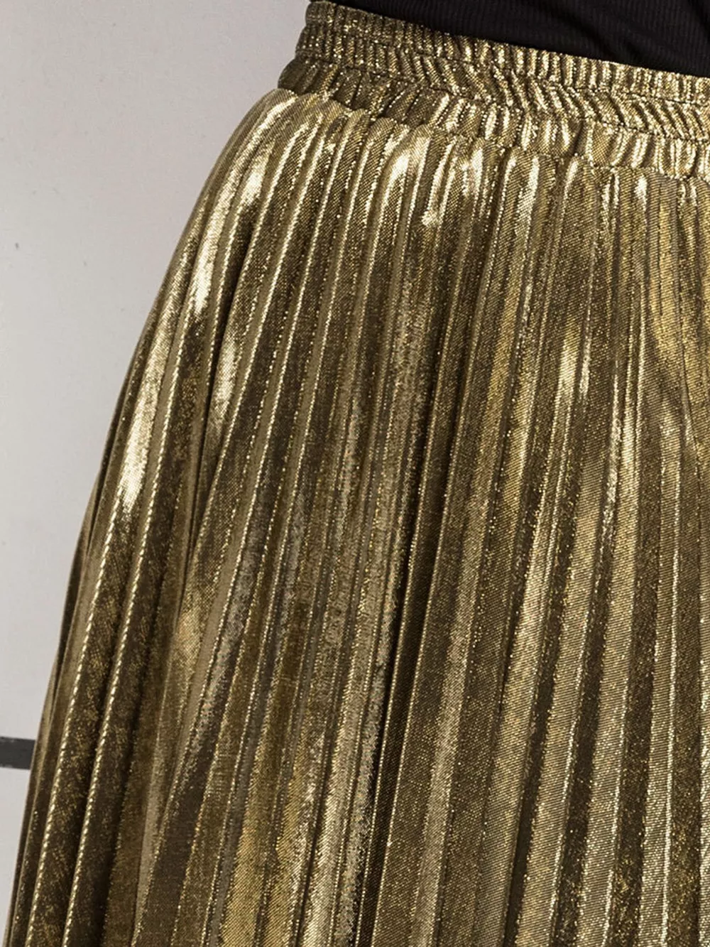 High-Waisted Pleated Maxi Skirt, image 5
