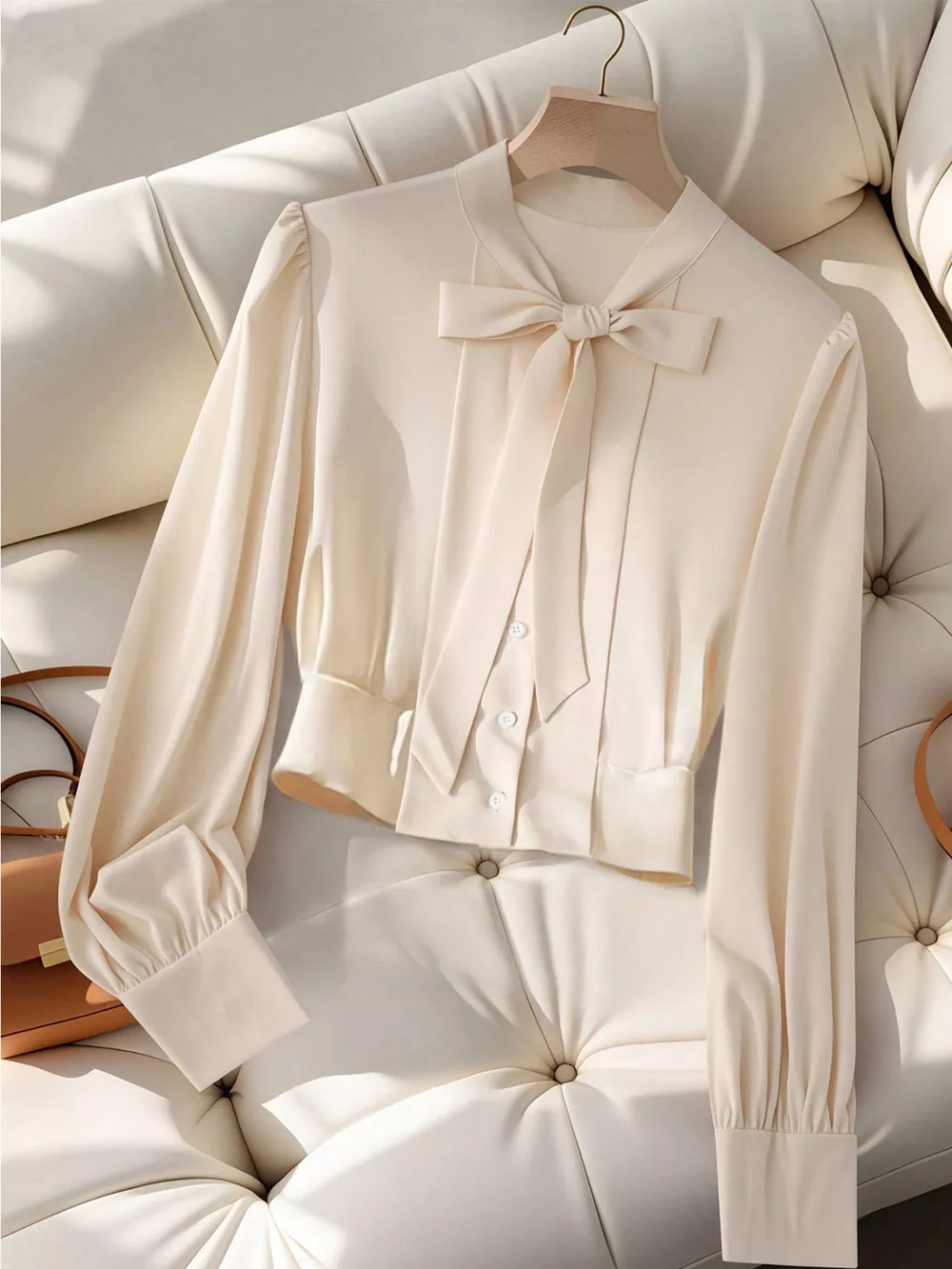 Bow Tie Long Sleeve Shirt, image 5