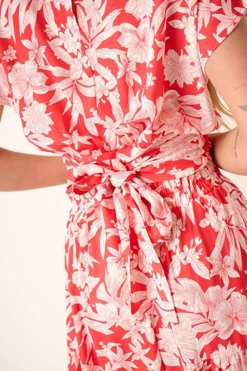 Tropical Print Top and Skirt Set, image 8