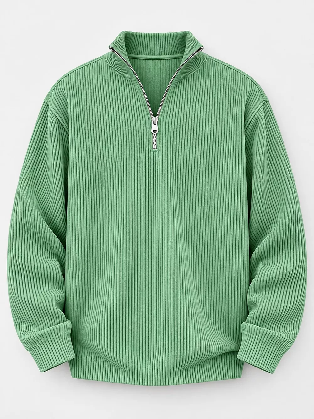 Men's Full Size Quarter-Zip Long Sleeve Sweatshirt Plus Size, image 14