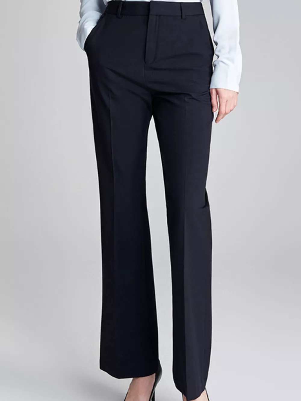 High-Waisted Straight-Leg Pants, image 4