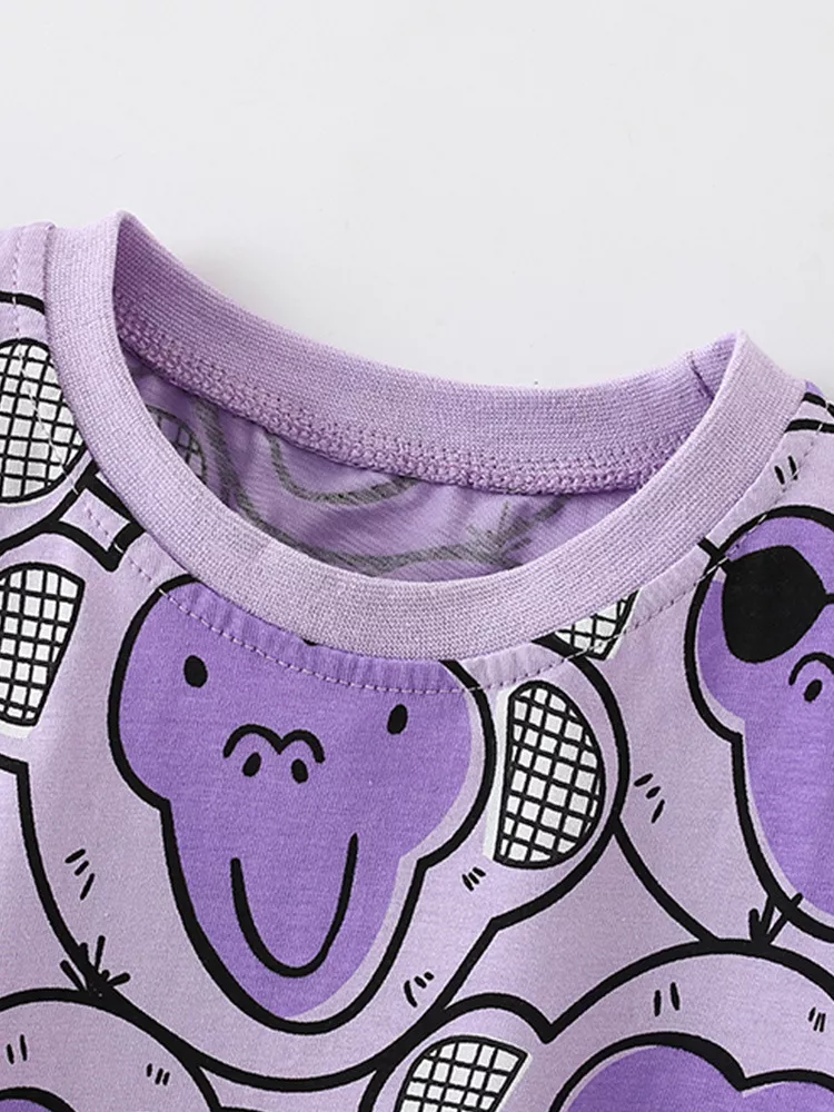 Children's Monkey Print Tee and Shorts Set, image 2