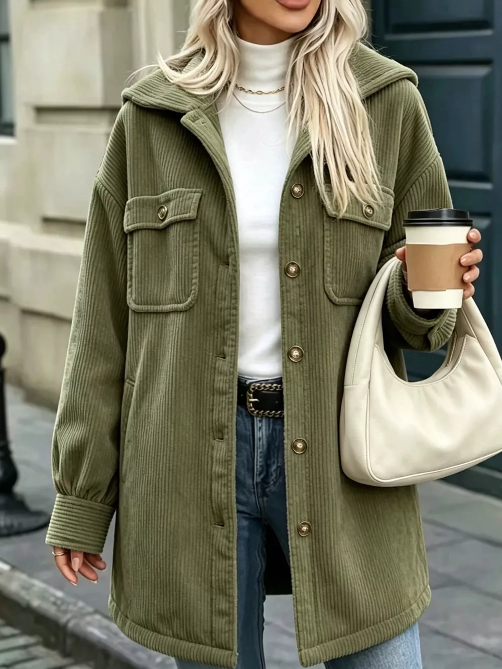 Corduroy Button-Down Outerwear, image 12