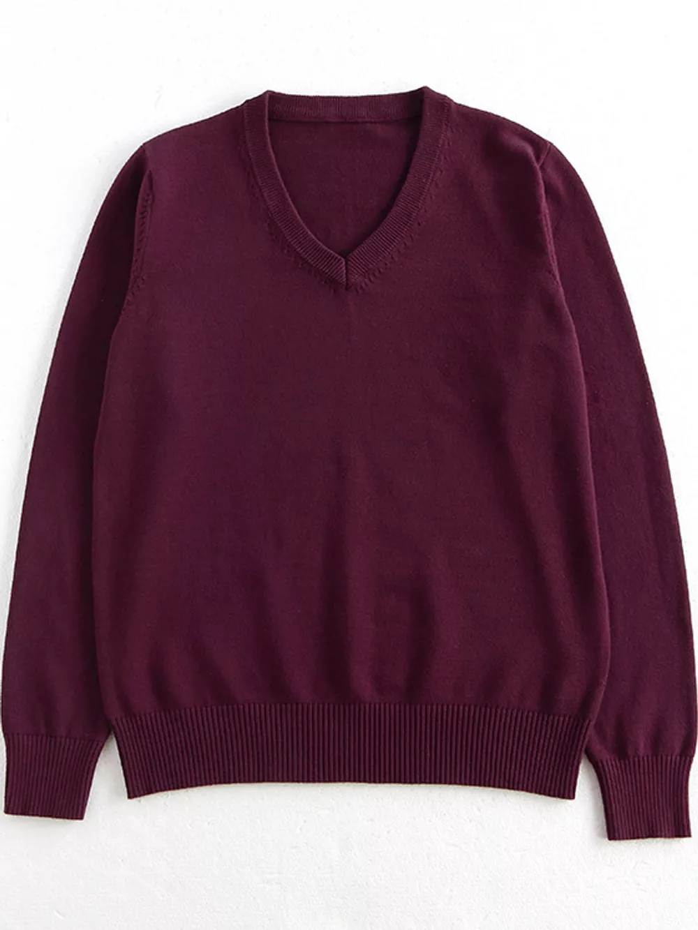 Full Size V-Neck Long Sleeve Sweater Plus Size, image 49