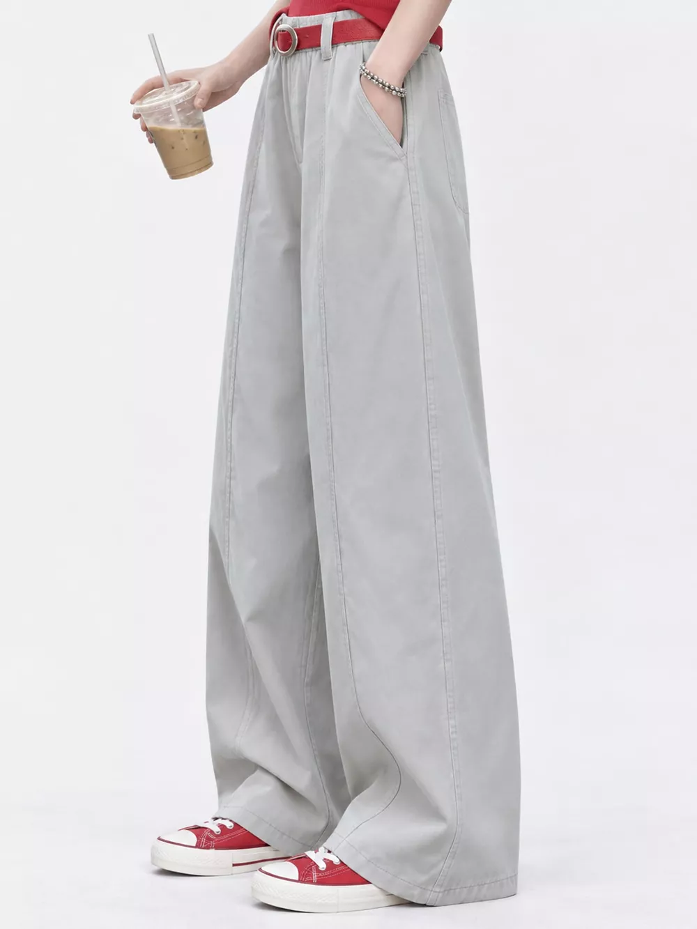 Wide-Leg Cargo Pants, image 11