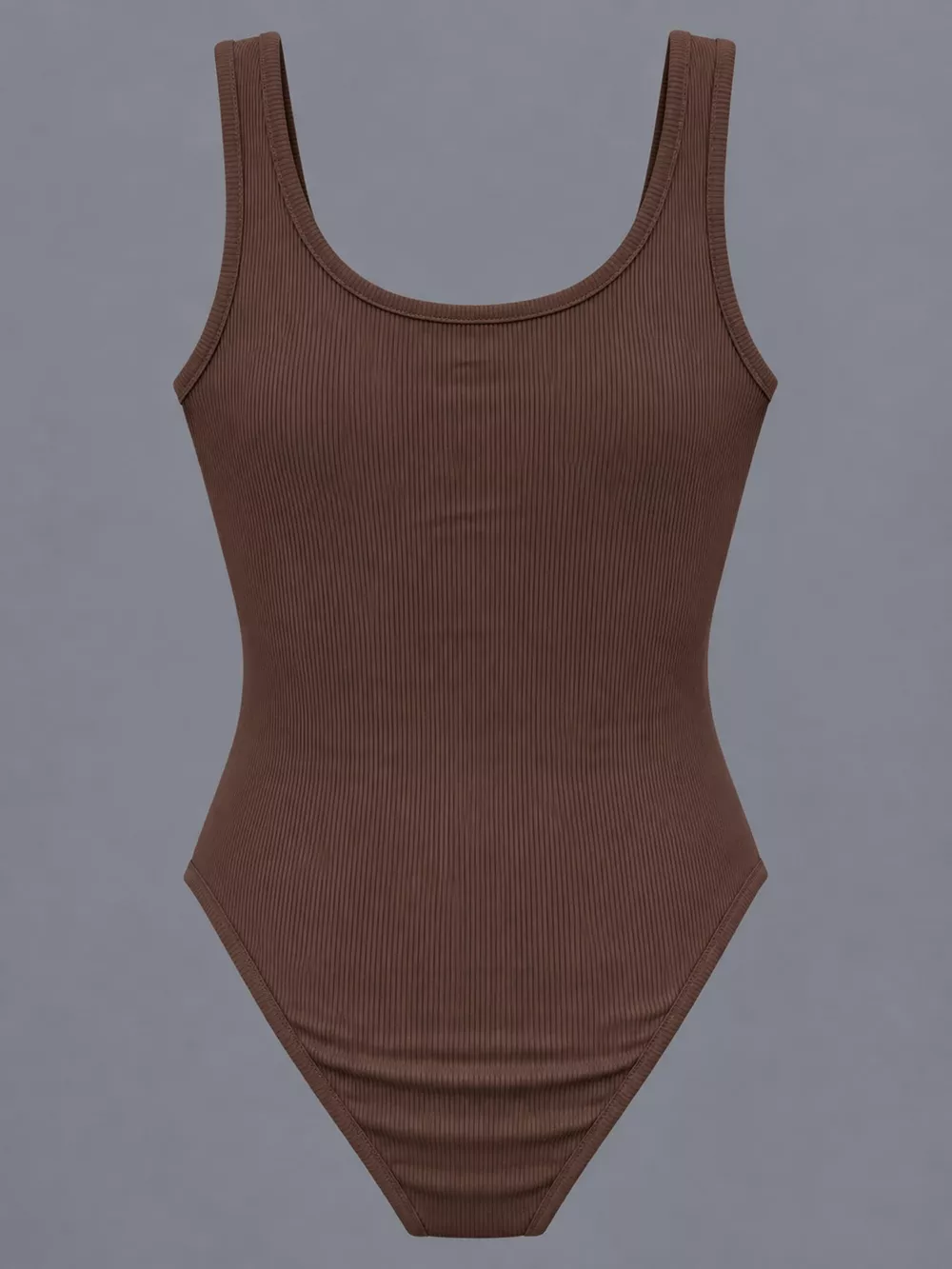 Full Size Ribbed Knit Sleeveless Scoop Neck Bodysuit Plus Size, image 13
