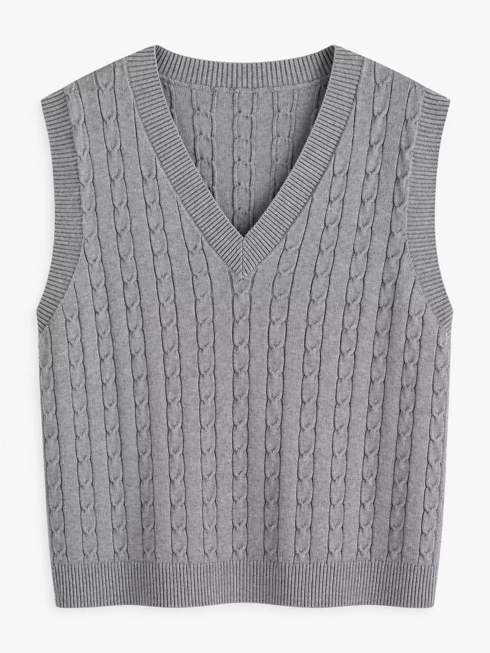 Plus Size Cable Knit Sweater Vest, image 5