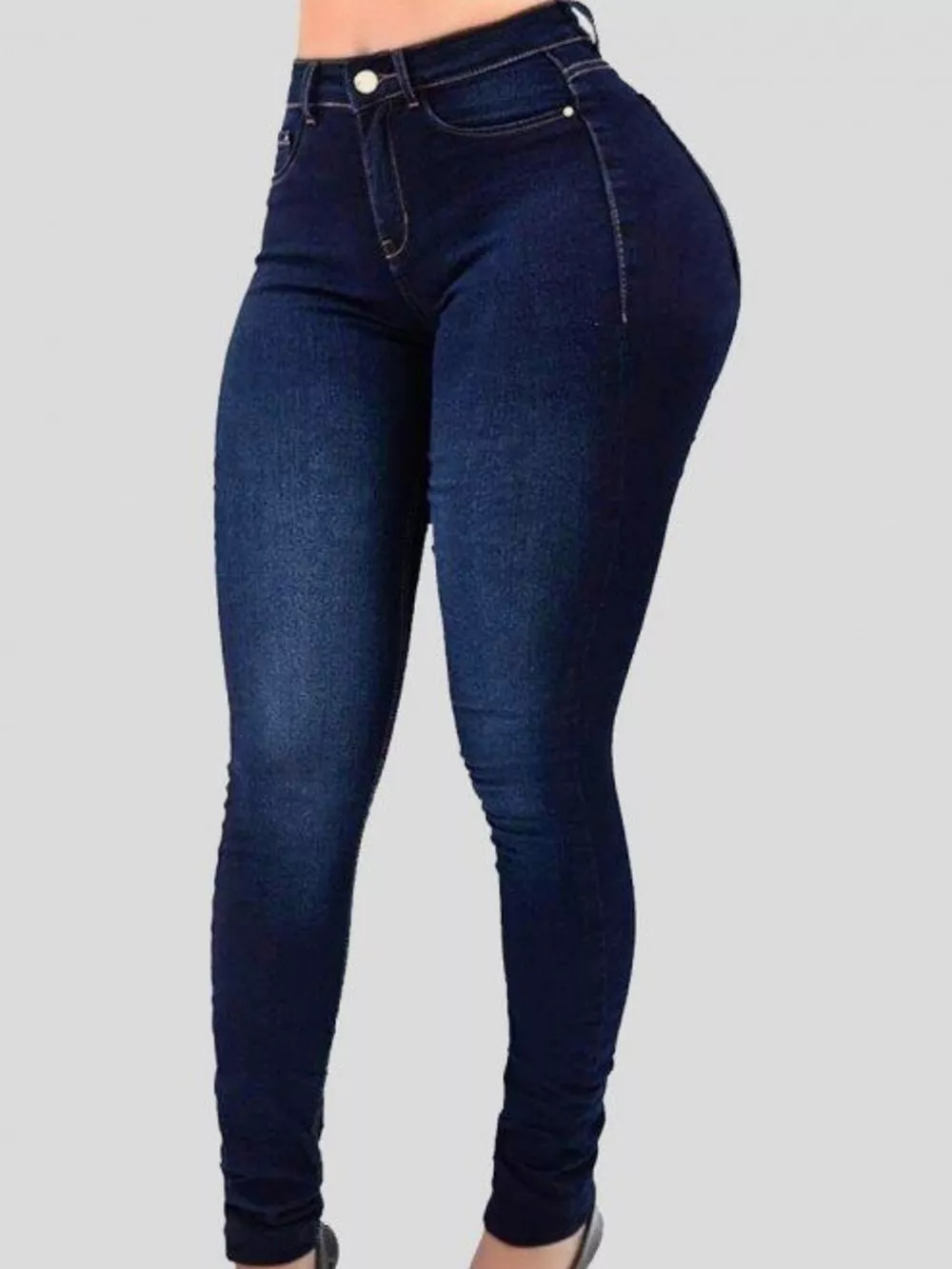 High-Waisted Sculpting Skinny Jeans, image 2