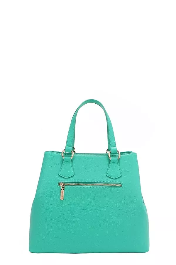 Monogram Pattern Handbag with Rhinestones Decor, image 10