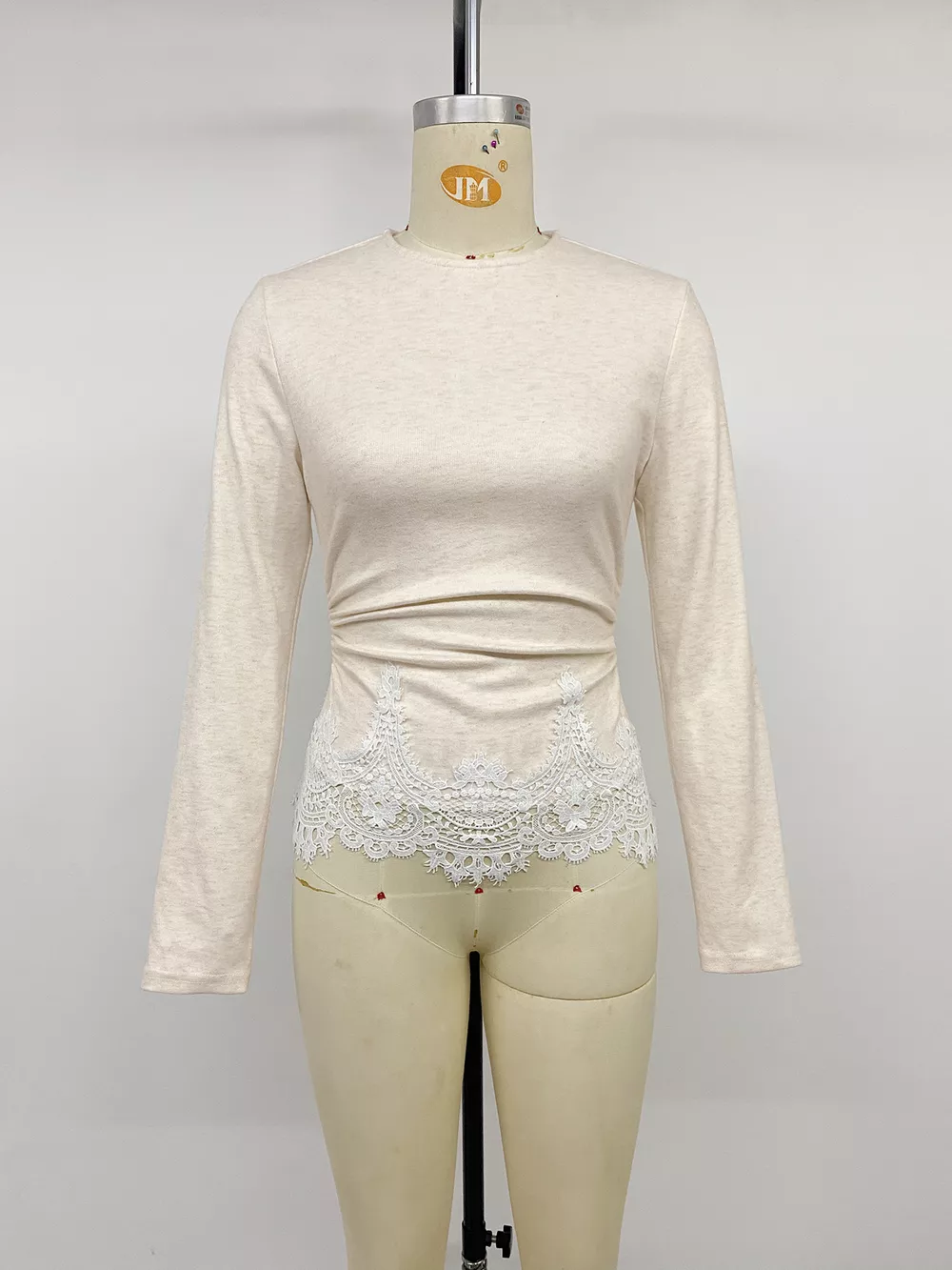 Lace Trim Long Sleeve T-Shirt, image 10