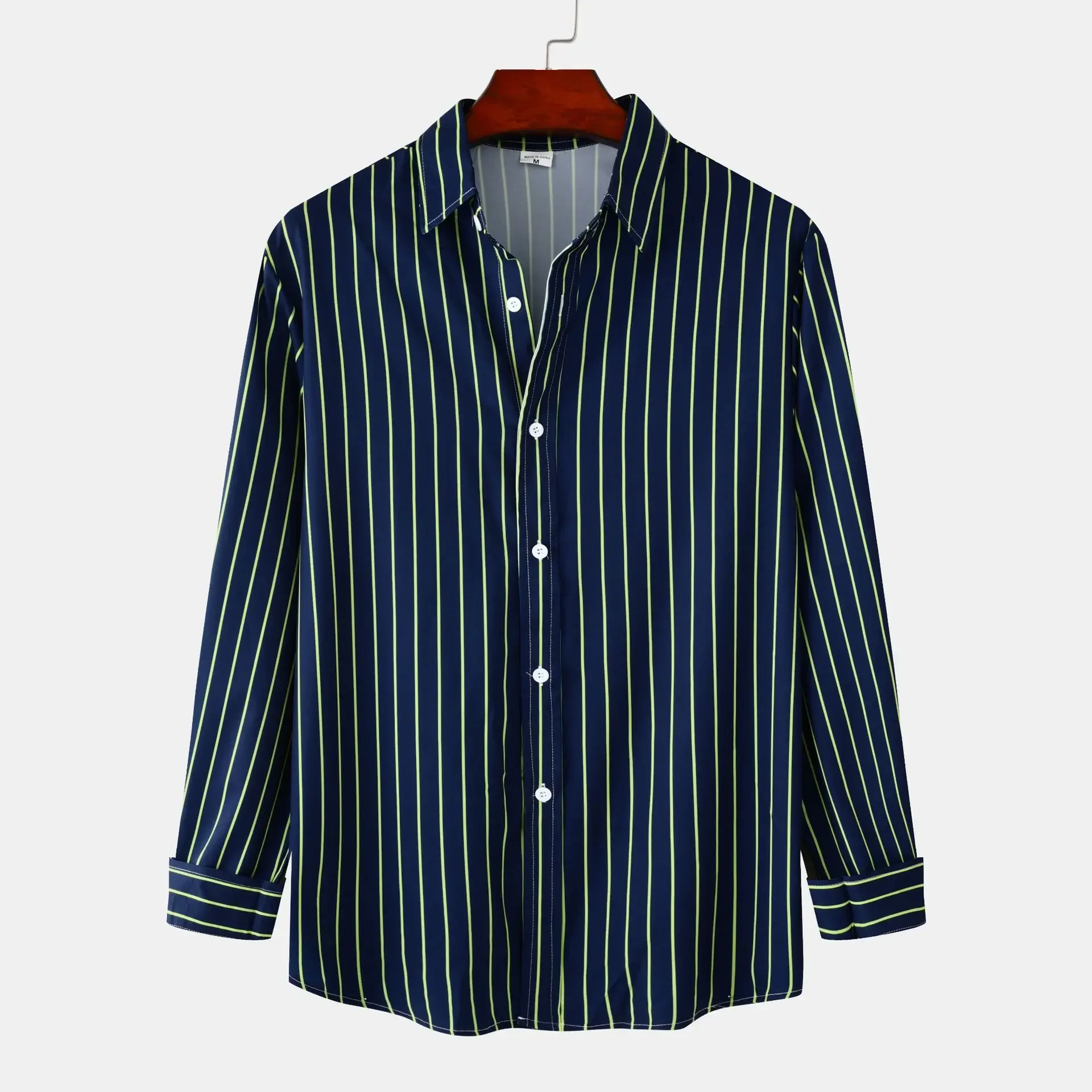 Men's Striped Button-Down Shirt