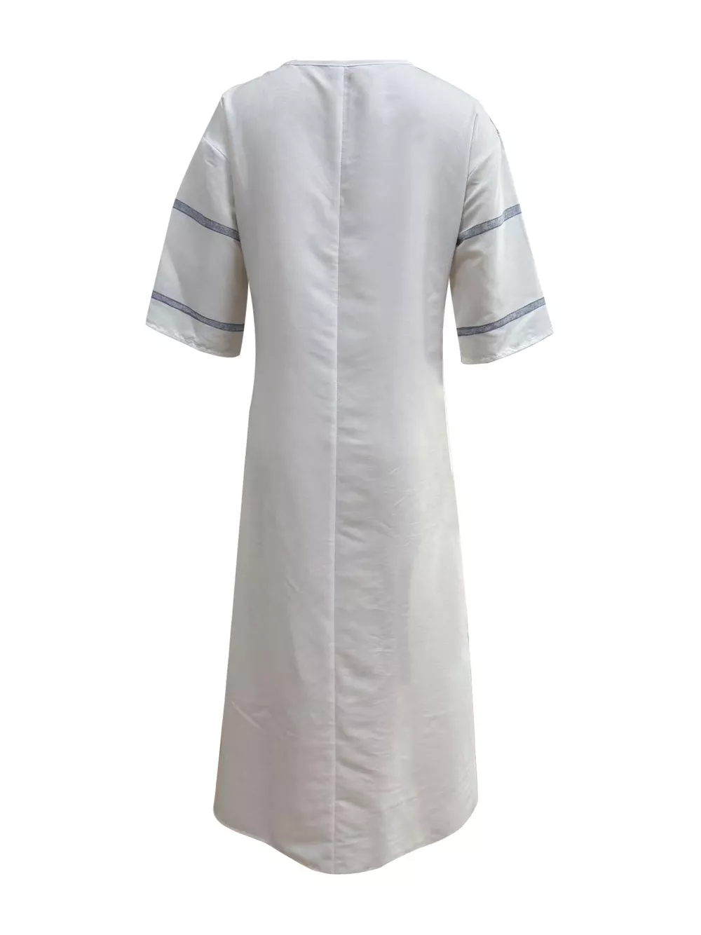 Striped V-Neck Maxi Dress, image 7