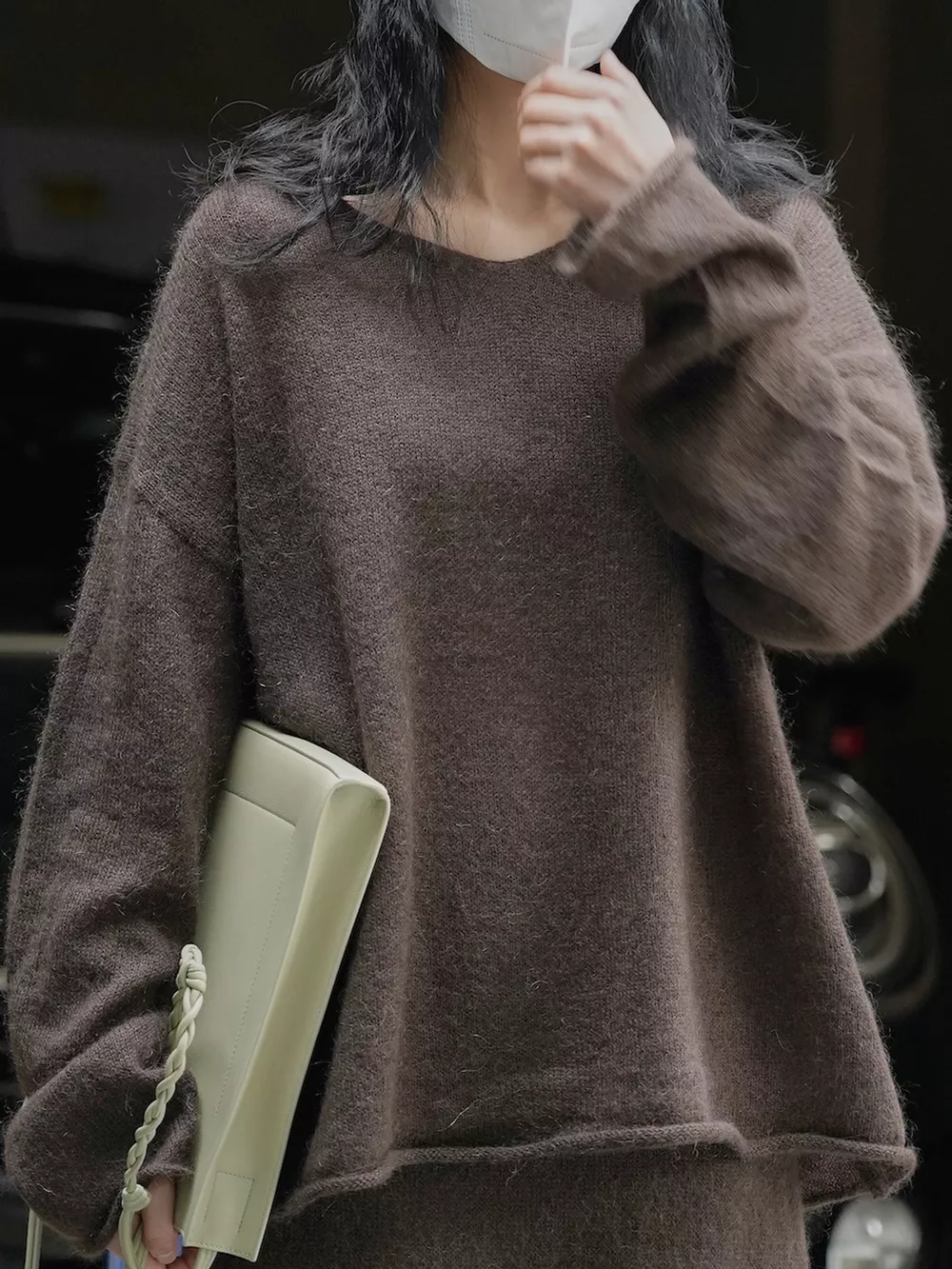 Round Neck Dropped Shoulder Sweater, image 13
