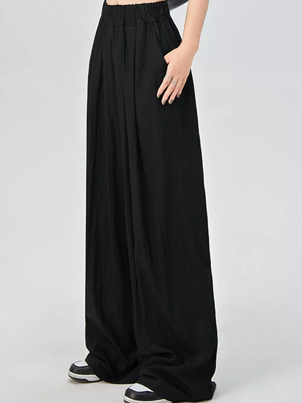 High-Waisted Loose Fit Wide-Leg Casual Pants, image 12