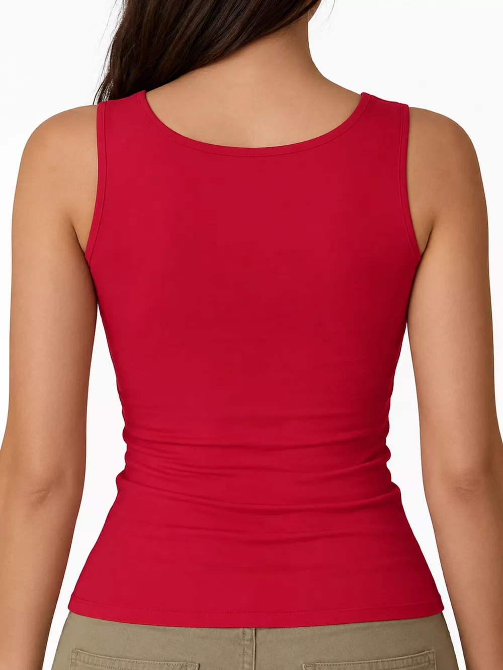 Square Neck Slim-Fit Tank, image 53