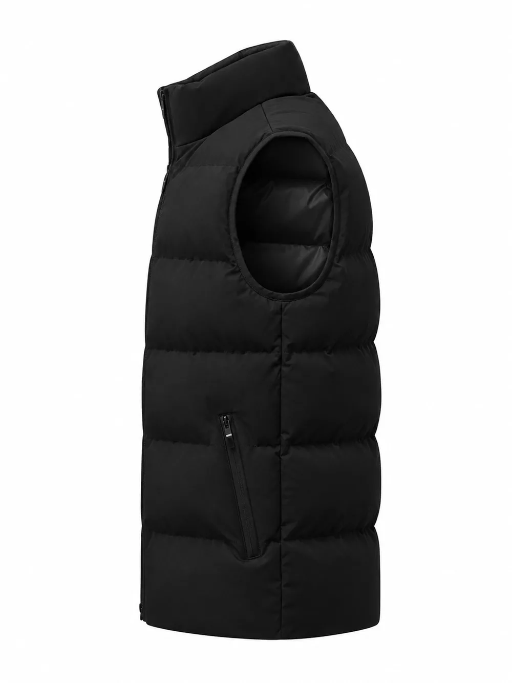 Men's Plus Size Lightweight Zip Up Puffer Vest, image 2